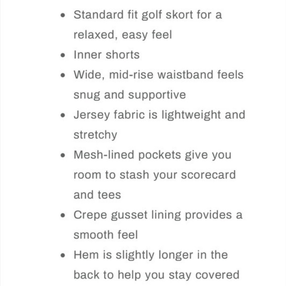 Nike Dri-Fit 17” Golf Skirt UV Grid Print Tennis Skort White Athletic Preppy XS - Picture 7 of 15